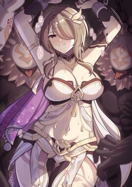 1girls 2d 5boys 5monsters almost_naked alternate_breast_size angry angry_face animated armpits arms_above_head arms_restrained arms_tied belly_button big_breasts big_penis black_panties blush bondage bound breasts breasts_out brown_hair captured captured_heroine chained clenched_teeth closed_eyes closed_mouth collar concerned crossover cuffs cum cum_drip cum_in_pussy cum_inside cum_overflow defeated defeated_heroine exposed_breasts exposed_pussy fanbox_reward female female_focus female_penetrated genshin_impact guardian-panda hair_ornament hair_over_one_eye high_resolution highres hilichurls_(species) honkai_(series) honkai_impact_3rd huge_breasts humanoid imminent_rape imminent_sex interspecies legs_spread legs_up light-skinned_female light_skin male masked_male metal_collar midriff monster monster_rape multiple_males multiple_monsters nipples open_eyes open_mouth paid_reward panties penis pitch-black_skin purple_eyes pussy raped_by_monster red_rope restrained rita_rossweisse rita_rossweisse_(spina_astera) rope rope_between_breasts rope_bondage sex shackles short_hair slideshow spread_legs surrounded sweat sweatdrop sweating tagme tears thick_thighs thigh_grab thighs uncensored vaginal_penetration vaginal_sex worried worried_expression wrist_cuffs wrists_bound