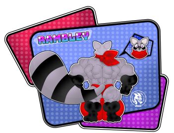 absurd_res alpha_channel anthro ass back_muscle back_muscles balls big_balls big_bulge big_muscles big_tail bulge clothing detailed_background ears_up fur genitals hi_res huge_balls huge_bulge huge_muscles hyper hyper_balls hyper_bulge hyper_genitalia indigo_park jdbo-arts kerchief male mammal markings multicolored_body multicolored_fur muscular neckerchief neckwear png_file procyonid purple_body purple_eyes purple_fur raccoon rambley rambley_raccoon red_kerchief red_neckerchief smile smiley_face solo striped_markings striped_tail stripes tail tail_markings two_tone_body two_tone_fur underwear