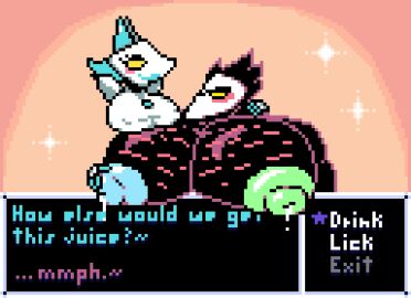 anthro avian bfad big_muscles big_nipples big_pecs bird blush bodily_fluids body_hair breasts bust_portrait button_(fastener) chest_hair clothing darkner deltarune dialogue digital_media_(artwork) domestic_cat duo eyewear felid feline felineflustered felis female floating_hands floating_torso gameplay_mechanics glasses hair hand_on_chest hand_on_shoulder huge_muscles huge_nipples huge_pecs hyper hyper_muscles hyper_nipples hyper_pecs lactating male male/female male_lactation mammal milk_drip muscles muscular muscular_male nipple_outline nipples pecs pixel_(artwork) pixel_art portrait robot_anthro shoulder_pads sparkling_background star swatch_(deltarune) tasque_manager tasque_manager_(deltarune) text undertale23074 undertale_(series)