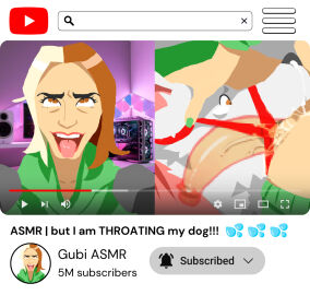 1animal 1futa ahe_gao ahegao ahegao_face ahoge ambiguous_gender asmr biting_lip brown_hair canid canine canis dog feral futa_on_feral futadom futanari gibiasmr human_on_feral internal_oral internal_view intersex kemokino kinoko.kemono livestream mostly_nude oral_rape oral_sex parody parody_porn real_person two-tone_hair white_fur x-ray youtube youtuber youtubers zoophilia