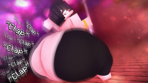 1boy 3d ass ass_clapping big_ass black_hair bottom_heavy bubble_ass bubble_butt cappuccinodrinker clapping_cheeks fat_ass femboy huge_ass large_ass male male_only massive_ass mine-imator minecraft motion_blur png pole red_eyes rippling_ass solo stage stripper_pole thick_ass thick_thighs thunder_thighs twerking wide_hips