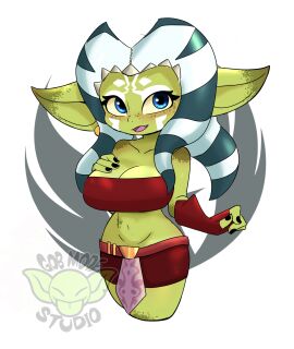 1girls ahsoka_tano_(cosplay) beachgoblin big_ass big_breasts breasts cosplay curvaceous curvy curvy_figure digital_media_(artwork) female gob_mod_studio goblin goblin_female green-skinned_female green_body green_skin hips hourglass_figure huge_ass huge_breasts humanoid large_ass large_breasts legs mature mature_female original original_character short_female shortstack slim_waist star_wars thick thick_hips thick_legs thick_thighs thighs voluptuous waist wide_hips