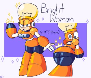 android android_girl ass ass_focus big_ass big_butt big_eyes bottom_heavy bright_man butt_focus cute eyelashes eyeliner female genderswap genderswap_(mtf) hourglass_figure leaning_forward light-skinned_female light_bulb light_skin looking_back looking_back_at_self mega_man mega_man_(classic) mega_man_4 nocklepie presenting_ass robot robot_girl robot_master rule_63 shiny_skin shortstack skirt smaller_female solo solo_female solo_focus sparkles tagme wide_hips