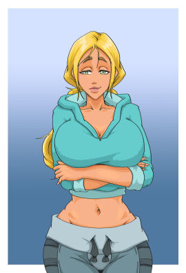 2d bridgette_(tdi) busty color female female_focus female_only hourglass_figure pinup pinup_pose tagme total_drama_island wanderagro893 wide_hips