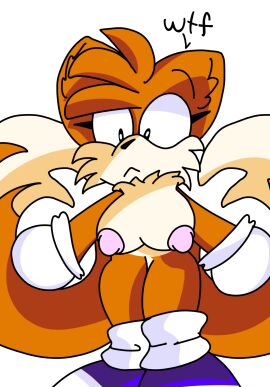 big_breasts breasts chaoticdream exposed_torso female female_focus female_only fnf_mods footwear fox fox_ears friday_night_funkin fur furry genderswap genderswap_(mtf) gloves handwear nipples rule_63 solo sonic_(series) sonic_the_hedgehog_(series) tails tails_the_fox tailsko