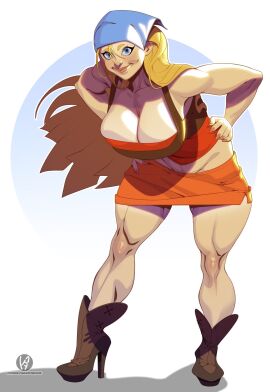 2d blonde_female blonde_hair breasts busty cartoon_network female female_focus female_only hourglass_figure krezniverse lindsay_(tdi) long_hair not_porn pinup pinup_pose sfw skimpy tagme teletoon total_drama_island uncanny_valley white_background white_female wide_hips