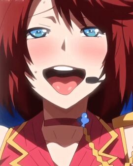 1boy 1girls animated blue_eyes breasts cowgirl cowgirl_position female haru_(oide_yo!_mizuryuu-kei_land) hi_res huge_ass huge_breasts male mizuryuu_kei moaning oide_yo!_mizuryuu-kei_land penetration penis ponytail prostitution pussy red_hair sex t-rex_(animation_studio) vaginal_penetration vaginal_sex