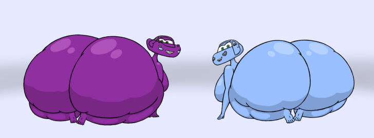 2019 anthro anthrofied cars_(disney) cars_(film) cars_2 cursed cursed_image disney god_has_left_us holley_shiftwell humanoid hyper hyper_ass hyper_butt hyper_thighs non-human nyxenavenger pixar sally_carrera what what_the_fuck why wtf