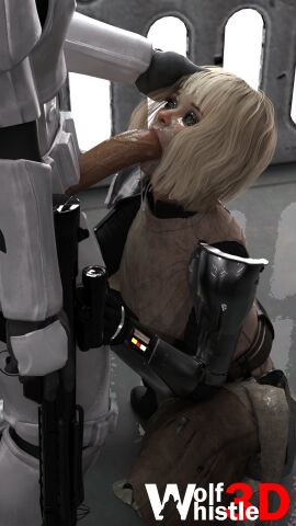 1boy 1girls 3d big_penis blonde_hair blowjob blue_eyes cum cum_on_face erection eye_contact eyelashes eyeshadow facial female fringe green_eyes hand_on_head implied_deepthroat kneeling large_penis light-skinned_female long_penis male mascara medium_hair mole_under_mouth oral penis petite runny_makeup saliva saliva_trail shin_hati slim sloppy sloppy_blowjob sloppy_deepthroat star_wars star_wars:_ahsoka stormtrooper throat_fuck wolfwhistle3d