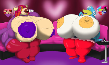 alcohol alythewolfcat anthro aoi_hikawa areola areolar_melanosis aura_merle avian beverage big_areola big_breasts bird breasts clothing container cup drinking_glass duo elderly_female female flashback furniture glass glass_container glass_cup hi_res huge_areola huge_breasts hyper hyper_breasts jewelry kissing koopa legwear legwear_only lips makeup male mario_(series) mario_bros mostly_nude nintendo on_sofa pelecaniform pelican scalie shell sitting sitting_on_sofa sofa stockings stockings_only super_mario_bros. thick_lips wine wine_bottle wine_glass