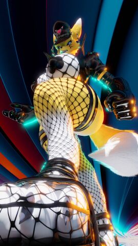 3d 4_fingers 4k 9:16 abstract_background absurd_res angry anthro bandai_namco big_breasts black_claws black_clothing black_hat black_headwear black_latex black_leather black_lips black_nose black_sclera blue_eyes breasts canid canine claws clothed clothing collar curled_tail digimon digimon_(species) digital_media_(artwork) dominatrix ear_piercing ear_ring facial_markings fangs feet female female_anthro fever-dreamer fingers fishnet_clothing fishnet_legwear fishnet_topwear fist fluffy fluffy_tail fur gloves glowing glowing_eyes handwear harness hat head_markings headgear headwear hi_res hoop_ear_ring jacket latex latex_clothing latex_gloves latex_handwear legwear lips looking_at_viewer looking_down looking_down_at_viewer mammal markings pasties piercing ring_piercing selfie snarling solo stepping_on_viewer symbol tail taomon taomon_(dogzeela) teeth toe_claws toes topwear white_body white_fur yellow_body yellow_fur