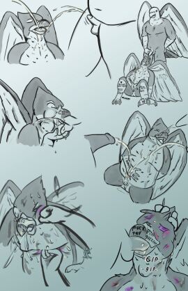 aarakocra_(dnd) absurd_res accipitrid accipitriform anthro avian bird bodily_fluids bruised drinking drinking_urine eagle fist genital_fluids genitals golden_shower group hi_res humiliation male male/male markings micropenis pawn peeing peeing_in_mouth peeing_on_another penis small_penis urine urine_in_mouth urine_on_chest urine_on_face urine_on_penis violence watersports