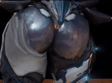 3d animated ass ass_focus female robot_girl saryn_(warframe) screencap solo_female warframe