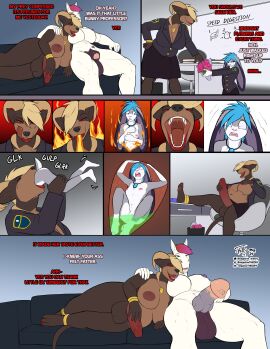 3futas abs absurd_res animal_genitalia animal_penis anthro ashleigh balls bodily_fluids book bottomwear bouquet breasts breath_powers brenna_jorunn burnt_clothing canid canid_demon canine casual_exposure casual_nudity classroom clothing comic completely_nude death demon desk dialogue elemental_manipulation equine_genitalia equine_penis erection fire fire_breathing fire_manipulation flower flower_bouquet furniture futa_on_futa futa_only futa_pred futa_prey futadom futanari futasub genitals group head_first hellhound hi_res humanoid_genitalia humanoid_penis inside internal intersex intersex/intersex intersex_pred intersex_prey jewelry kimmy_(kimbunny) knot lying mammal masturbation mostly_nude mouth_shot muscular muscular_futa muscular_intersex mythological_canine mythological_creature mythology naked_necklace navel necklace negativetheory nipple_piercing nipples nude nude_futa on_side open_mouth oral_vore panicking penis piercing plant raised_leg saliva scared school sheath sitting size_difference skirt smile sofa standing stomach_acid swallowing table tattoo thick_thighs trio undressing uniform unwilling_prey vore