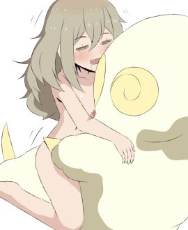 1girls 2025 arcsin blonde_hair breasts closed_eyes college_student drooling female flat_chest hibi_wa_sugiredo_meshi_umashi higa_tsutsuji long_hair masturbation motion_lines nipples open_mouth petite plushie plushophilia saliva small_breasts straddling tagme