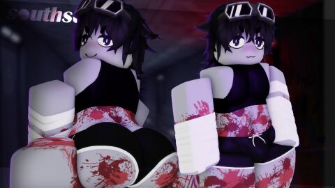 1boy 3d artist_name ass big_ass black_hair collaboration erosteria etherealrr34 femboy_focus femboy_only grey_skin male roblox robloxian self_upload short_hair short_shorts shorts smug southphoria southsets tagme