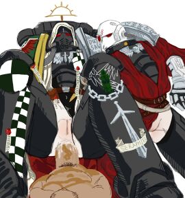 2cuntboys adeptus_astartes anal_sex armour cum_in_pussy cuntboy cuntboy_focus cuntboy_penetrated dark_angels deathwatch functionally_nude imperium_of_man intersex male male/cuntboy masked paldrons post-human potatostuff power_armor purity_seal pussy rule_63 space_marines warhammer_(franchise) warhammer_40k