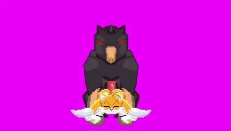 ahe_gao anal anal_sex big_ass big_penis blue_eyes closed_eyes cum_in_ass cum_inside doggy_style gay happy head_down horse horsecock inflation miles_tails_prower pixel_art project_x_love_potion_disaster sickle_the_fox_(artist) sonic_(series) sound tagme tails tails_the_fox thick_thighs video