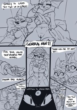 anthro bruhman33 clothing dismemberment duo eeveelution english_text espeon female generation_1_pokemon generation_2_pokemon gore group hi_res infiltration male nintendo nude pokemon pokemon_(species) scyther text umbreon vaporeon weapon