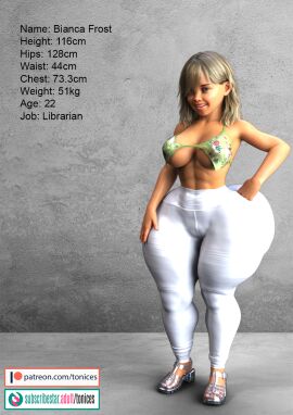 1girls 3d ass ass_bigger_than_head bianca_frost big_breasts big_thighs bottom_heavy breasts character_age character_bio character_height character_profile character_sheet character_weight curvaceous curvy curvy_figure dwarfism fat_ass female hips hourglass_figure huge_ass huge_breasts huge_thighs large_ass large_thighs legs light-skinned_female light_skin massive_breasts mature mature_female original original_character reference_sheet shortstack slim_waist thick thick_ass thick_hips thick_legs thick_thighs thighs three_sizes tonices voluptuous voluptuous_female waist wide_hips
