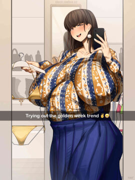 1girls breasts female female_only gigantic_breasts huge_breasts human maternity_clothes pregnant ready_to_pop slush solo solo_female standing