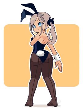 ass bunny_ears bunny_girl bunny_tail bunnysuit leotard liliana_canistrelli looking_back louistrations original playboy_bunny shaking_ass sound tagme thighs video