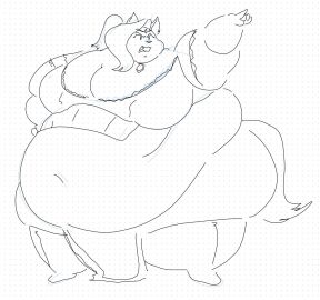 big_breasts breasts female maj0rslime overweight tagme thick_thighs wide_hips