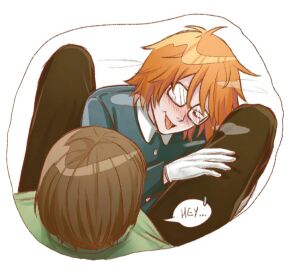 age_difference blush brother brothers ginger ginger_hair glasses incest incestuous_desire kneeling kneeling_oral_position lust lustful_gaze luther luther_von_ivory male nervous non_con non_consensual on_knees randal_ivory randals_friends ranfren sibling_incest sibling_lust siblings sitting_down sticking_out_tongue sticking_tongue_out