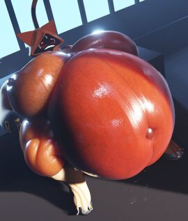 1girls 3d aged_up breasts cghonk fat fat_female female huge_belly huge_breasts overweight solo solo_female tagme taokaka thick_thighs