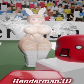 1boy 1boy1girl 1girls 3d ambiguous_penetration anal animated audience background big_ass bimbo blender blonde_hair boobjob bouncing_breasts bunny_ears candy football glasses holding large_breasts music nipple_pasties original_character pink_eyes pom_poms renderman3d roblox rothot_(vepho3dx) skimpy_clothes smiling tagme thick_thighs thong video white_clothing white_legwear writing_on_body