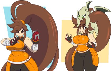 1girls bare_shoulders big_breasts breasts clothed clothes clothing dewwydarts dewwydartz dungeon_and_fighter dungeon_fighter_online female female_only fully_clothed hips huge_breasts human human_only humanoid large_breasts orange_clothing orange_outfit solo solo_female striker_(dungeon_and_fighter) tagme thick thick_thighs thighs tomboy wide_hips