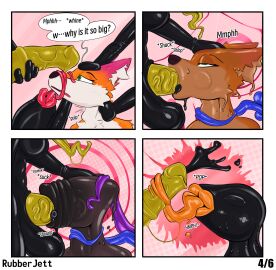 absurd_res annelid bimbofication bimbofied bondage bound canid canine comic comic_book comic_panel deepthroat_gag deepthroat_training drone dronification face_fucking fox gag gagging hi_res irrumatio latex leech licking lips mammal nullification oral penile penis_in_mouth perma permanent rubberization rubberjett sequence sex thick_lips tongue tongue_out transformation