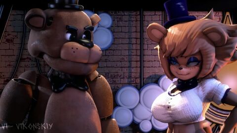 1boy 1girls 2025 5_fingers angry angry_expression angry_face animated animatronic animatronic_female animatronic_male annoyed annoyed_expression annoyed_face bear bear_boy bear_girl big_ass big_breasts black_bow_tie black_bowtie black_top_hat black_tophat blue_eyes bow_tie bowtie bra breasts brown_body brown_fur brown_hair comedy crossover eyeshadow female fhd five_nights_at_freddy's freddy_(fnaf) freddy_fazbear fredina's_nightclub fredina_(cally3d) frenni_(cryptia) frenni_(cryptiacurves) frenni_fazclaire funny hd hd_(traditional) hilarious humor looking_at_viewer male meme one_eye_closed panties ripped_clothing robot robot_boy robot_girl screaming shouting sound tagme talking_to_viewer thick_thighs top_hat tophat tuxedo ursid ursid_humanoid video voice_acted wink yelling yelling_at_another
