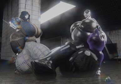 3d ada-1 ana_bray big_breasts big_penis black_penis breasts cleavage destiny_(game) destiny_2 exo exo_stranger futanari huge_breasts huge_cock hyper_penis intersex penis qzk_forte thick_thighs wide_hips