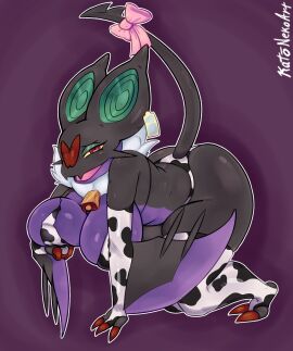 anthro anthro_only ass bat big_ass big_breasts big_butt big_thighs bikini breasts cow_ears cow_girl doggy_style female female_focus female_only furry furry_female furry_only katonekoart monster_girl noivern pokemon pokemon_(species) pokephilia