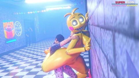 five_nights_at_freddy's from_behind sound super_elon tagme toy_chica_(fnaf) video