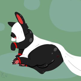 absurd_res anus ass balls canid canine canis clothing domestic_dog ears_up epic_battle_fantasy erinthebat feral genitals hi_res hidden_eyes mage_dog male mammal open_mouth paws presenting presenting_anus presenting_hindquarters sitting solo