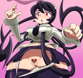 1girls big_breasts blush breasts curvy female filia_(skullgirls) pussy skullgirls