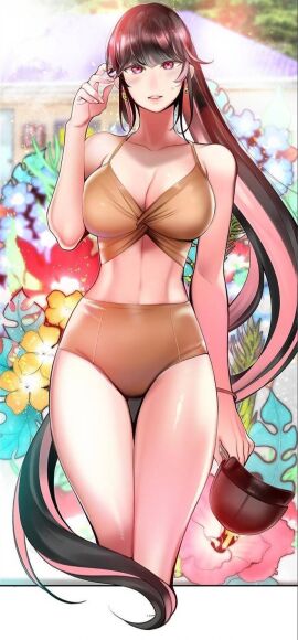 1girls athletic athletic_female beach big_breasts bikini bikini_top black_hair blush breasts cleavage college_student curvaceous curvy earrings female female_human fit fit_female hourglass_figure huijin_park human juder jungle_juice large_breasts light-skinned_female light_skin long_hair looking_at_viewer manhwa official_art pink_eyes pink_highlights ponytail purple_eyes screenshot slim_waist swimwear thick_thighs thigh_gap thighs very_long_hair waist webcomic webcomic_character webtoon webtoon_waifu wide_hips