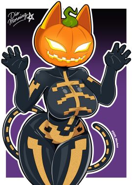 1girls curvaceous curvaceous_female curvaceous_figure curvy curvy_figure curvy_hips dio_markez dio_morningstar female female_focus female_only fortnite fortnitemares halloween looking_at_viewer morningstar_(artist) pumpkin_head spice_(fortnite)