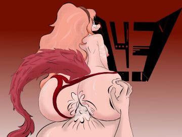 2024 5_fingers ambiguous_penetration anthro anthro_penetrated areola artist_logo ass big_ass big_butt biped bodily_fluids breasts colored cum cum_on_ass cum_on_butt cum_on_penis cum_splatter dinosaur dromaeosaurid duo erection eyebrow_through_hair eyebrows feathered_tail feathers female female_penetrated fingers first_person_view genderswap genderswap_(mtf) genital_fluids genitals goodbye_volcano_high gradient_background hair half-closed_eyes hand_on_ass hand_on_butt hi_res human human_on_anthro human_penetrating human_pov humanoid_genitalia humanoid_hands humanoid_penis interspecies letal4ever logo long_hair long_tail looking_at_viewer looking_back lying male male/female male_penetrating male_pov mammal mtf_crossgender narrowed_eyes nipples non-mammal_breasts on_back on_bottom on_top penetration penile penile_penetration penis pink_body pink_hair pink_scales prehistoric_species purple_eyes rear_view red_body red_feathers reed_(gvh) reeda reptile reverse_cowgirl_position rule_63 scales scalie sex simple_background smile tail theropod translucent translucent_hair vein veiny_penis velociraptor