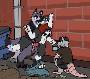 alley animal_genitalia animal_penis animal_pussy animated anthro anthro_on_anthro balls blush border_collie breasts camera canid canine canine_genitalia canine_penis canine_pussy canis clenched_teeth clothed clothing collie domestic_dog duct_tape duo electronics female fluffy fluffy_tail forced_exposure from_behind gaafus gag gagged genitals grope groping_breast groping_breasts groping_from_behind herding_dog kneeling knot leg_glider_position leg_up loop male male/female mammal money nipples one_leg_up outside partially_clothed pastoral_dog pawpads penetration penis phone pussy pussy_juice questionable_consent rape_face rat recording rodent sarah_(wheresmysocks) scared sex sex_from_behind sheath sheepdog smile swinging_balls tail tape tapering_tail teeth toothy_grin vaginal_penetration wallet wolf