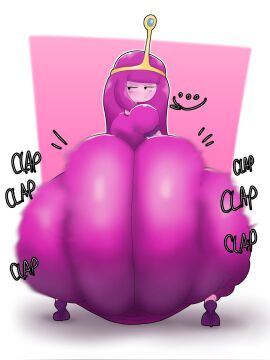 1girls adventure_time ass back_view female female_only gigantic_ass huge_ass princess_bubblegum thedeathcrow05 tight_clothing twerking