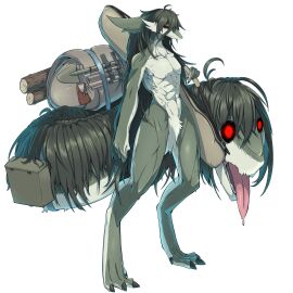 anthro dragon green_body green_hair kitsuko3310 male