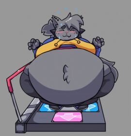 animated fat friday_night_funkin furry kapi_(paperkitty) keno9988 male male_only obese overweight solo tagme