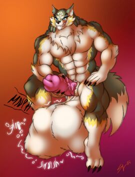 abs anthro balls big_balls big_penis blue_eyes canid canine canis cock_vore ear_piercing ear_ring erection fur genitals grey_body grey_fur hi_res huge_balls hyper hyper_balls hyper_genitalia ivore link male male_pred mammal muscular muscular_male nintendo penile penis piercing prey_bulge prey_outline ring_piercing same_size_vore sharp_teeth smile struggling struggling_prey teeth the_legend_of_zelda vein veiny_penis vore white_body white_fur wolf wolf_link yellow_body yellow_fur