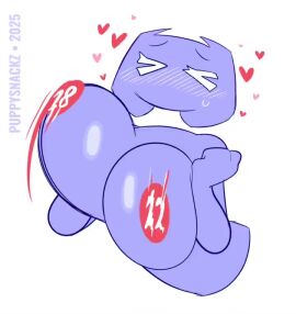 1girls 2d animated blush boobs_bigger_than_head breasts discord_(app) discord_ping female funny heart loop plain_background puppysnackz purple_body shaking_breasts shorter_than_10_seconds solo solo_female sound sweat tagme upper_body video white_background