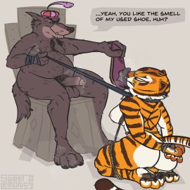 1:1 2024 3_toes 4_toes anthro anthro_only armpit_hair ass back_muscles balls balls_tuft barefoot bedroom_eyes big_ass big_butt big_penis bodily_fluids body_hair bondage boots bound breasts brown_balls brown_body brown_claws brown_fur brown_nails brown_nose brown_pawpads canid canine canis chair cheek_tuft chest_tuft claws clenched_teeth clothing colored_nails crossover cum cum_drip cum_on_penis dark_body dark_claws dark_fur dark_nose dark_pawpads detailed detailed_fur digital_drawing_(artwork) digital_media_(artwork) disgust disney dominant dominant_male dreamworks dripping duo erection eyebrows eyelashes facial_tuft fangs feet felid female female_licking_male female_on_bottom fingers fluffy fluffy_ears fluffy_tail foot_fetish foot_on_breast foot_on_face footwear footwear_only foreskin fur fur_markings furniture genital_fluids genitals grey_body grey_fur hair half-closed_eyes hands_behind_back hands_tied hands_tied_behind_back hat headgear headwear hi_res highlights_(coloring) holding_boots holding_clothing holding_footwear holding_object holding_shoes humanoid_genitalia humanoid_penis humiliation inner_ear_fluff kneeling kung_fu_panda leaking_cum leaking_precum leash leash_pull legs_tied legs_together light_body light_fur long_tail looking_at_another looking_down male male/female male_feet male_foot_fetish male_on_top mammal markings master_tigress monotone_body monotone_ears monotone_fur monotone_hair monotone_tail mostly_nude multicolored_body multicolored_fur muscles muscular muscular_anthro muscular_female musk nails narrowed_eyes neck_tuft nipples nude on_bottom on_top orange_body orange_eyes orange_fur overweight overweight_anthro overweight_male pantherine partially_retracted_foreskin pawpads paws penis precum precum_drip precum_on_own_penis precum_on_penis precum_on_self precum_string prick_ears pubes purple_clothing rear_view retracted_foreskin robin_hood_(disney) rope scent_play scentplay seductive shadow sheriff_of_nottingham shoes shoes_only side_boob signature simple_background sitting slave smile sniffing snout soles striped_body striped_fur striped_markings stripes sweet.lemons tail tail_tuft tan_body tan_fur teasing teeth teeth_showing text thick_eyebrows thick_penis thick_thighs throne tiger toes tuft two-tone_body two-tone_fur uncircumcised watermark whisker_markings whisker_spots white_body white_fur wide_hips wolf worship yellow_eyes yellow_sclera