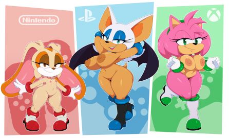 amy_rose bigdon1992 breasts cream_the_rabbit female flat_chest furry large_breasts meme nintendo nintendo_switch nude playstation rouge_the_bat sonic_(series) sonic_the_hedgehog_(series) xbox