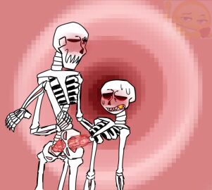 2boys blush brother brothers holding_legs incest male male_penetrated papyrus papyrus_(underfell) papyrus_au sans sans_(underfell) sans_au standing standing_sex underfell undertale undertale_au undertale_fanfiction